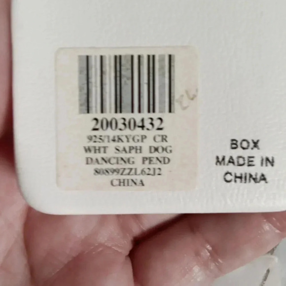 Sterling silver 31mm green peridot cubic zirconia frog - Picture 4 of 4